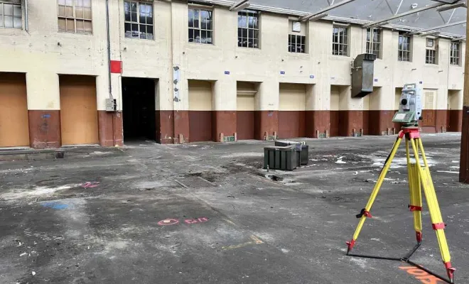 Levé de sondages sur l'ancien site NSC à Guebwiller, Rouffach, AK.GEO Géomètre-Expert