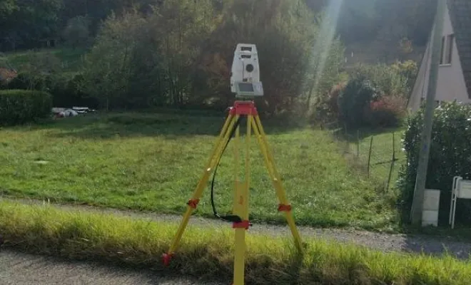 Relevé altimétrique en vue de la construction d'une maison d'habitation à Leimbach, Rouffach, AK.GEO Géomètre-Expert
