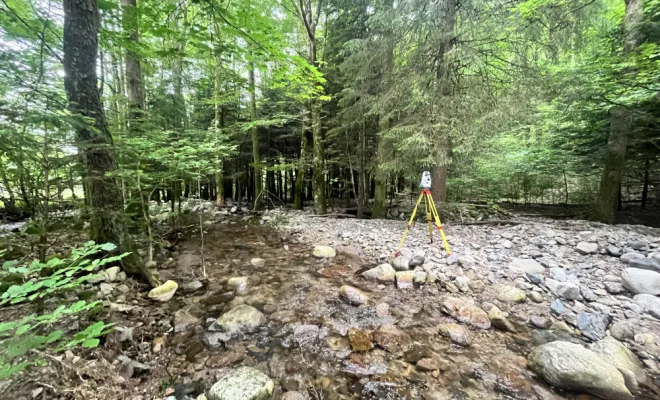 Levé topographique de la Thur à WILDENSTEIN (Haut-Rhin), Rouffach, AK.GEO Géomètre-Expert